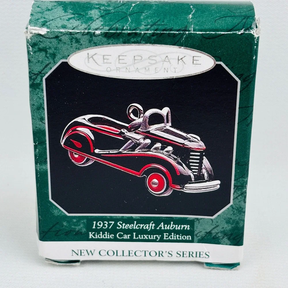 Hallmark 1937 Steelcraft‎ Auburn Kiddie Car Die-Cast Miniature Ornament 1998